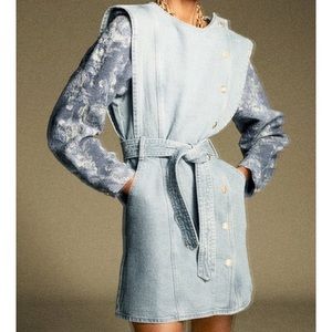 Zara Combination Denim Dress